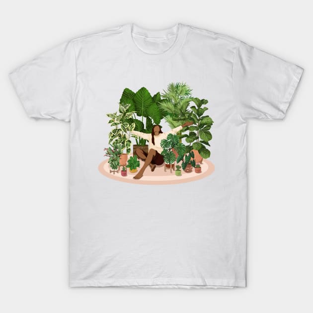 Plant lady 11 T-Shirt by Gush Art Studio 1